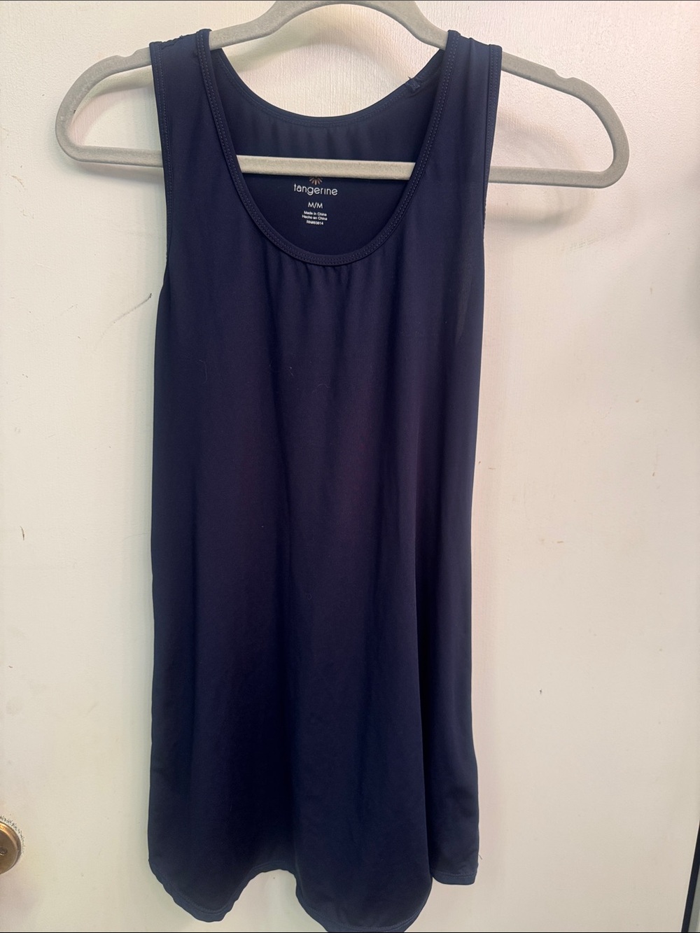 Tangerine Women's Navy Scoop Neck Tank Top